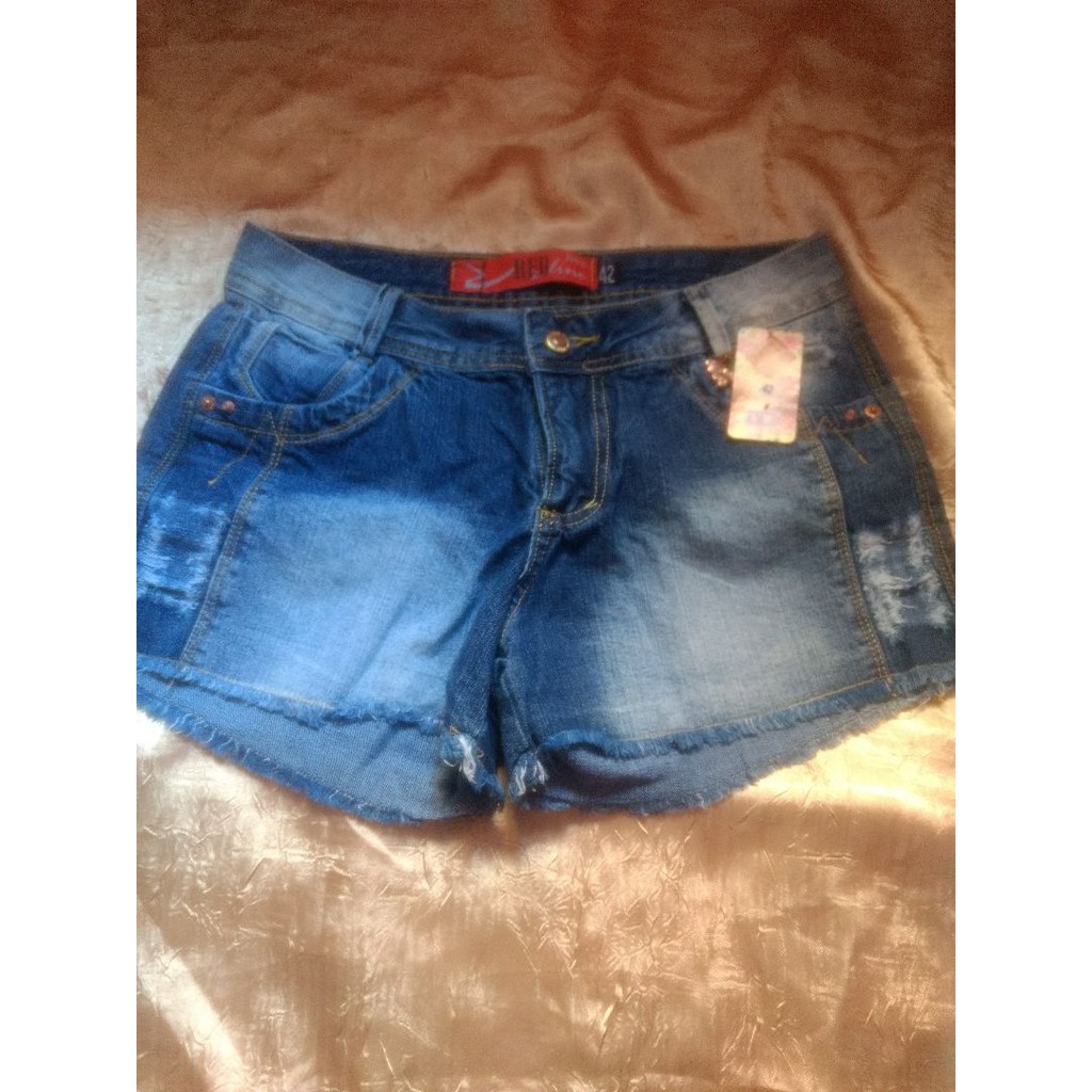 Short jeans sale tamanho 42