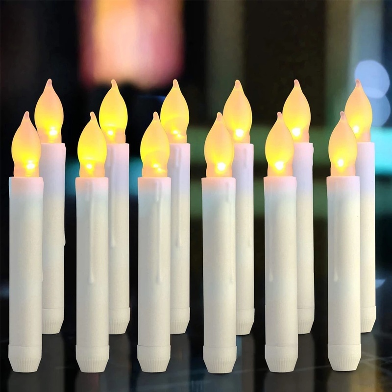 1 Pc LED Taper Chama Lâmpada Velas Eletrônicos Simulação Operado A Bateria Para Festa De Aniversário Home Decor Iluminação