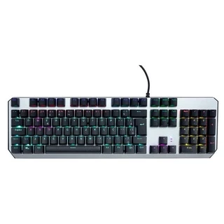 Teclado mecânico gamer Tedge ML-GK300 QWERTY KRGD Blue português Brasil cor cinza com luz RGB