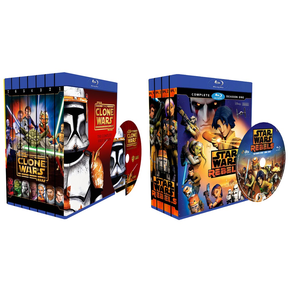Blu-ray Star Wars: The Clone Wars e Star Wars Rebels - Edições