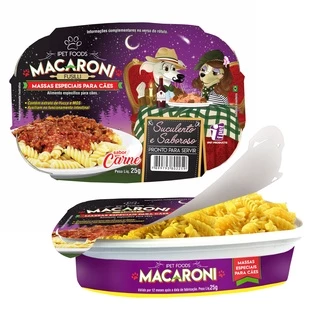 Macarrão para Cães Alimento Petisco iPet Foods Macaroni 25g Escolha o Sabor