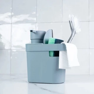 Dispenser Porta Detergente e Bucha Suporte Pia Cozinha Organizador de Pia Trium 650ml Cozinha