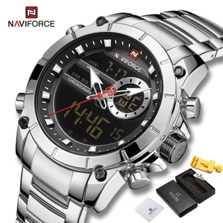 Naviforce Top Marca Men Militar Moda Relógio De Quartzo Relógio De Pulso De Aço À Prova D 