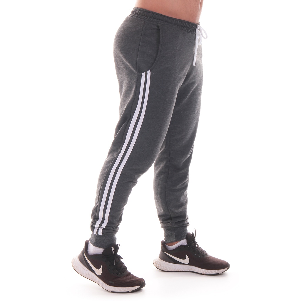 Calça Jogger Masculina De Moletom - Caimento Skinny Para Treino E Dia A Dia