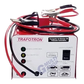 Carregador Bateria 12v 20ah Carro Moto Caminhao Onibus Cf20