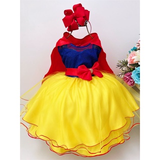 Vestido Infantil Princesa Chuva de Bençãos Luxo Princesas - Fabuloso Ateliê