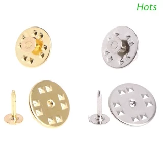 Hots 100 Pcs Tie Tack Embreagem Pinos Rodada Borboleta Latão Artesanato Jóias Substituição