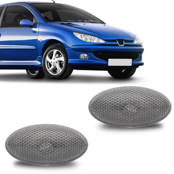 Lanterna Pisca Lateral Para-lama Peugeot 206 307 1999 2000 2001 2002 2003 2004 Cristal