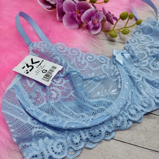 KIT 3 sutiã de renda sem bojo com aro de metal sutian plus size sem