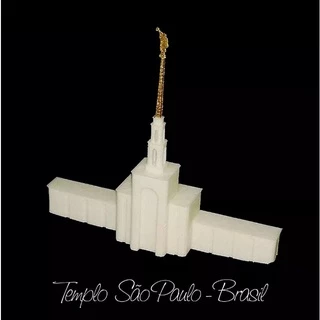 Miniatura do templo de SÃO PAULO de A Igreja de Jesus Cristo dos Santos dos Ultimos Dias - SUD LDS Mormon