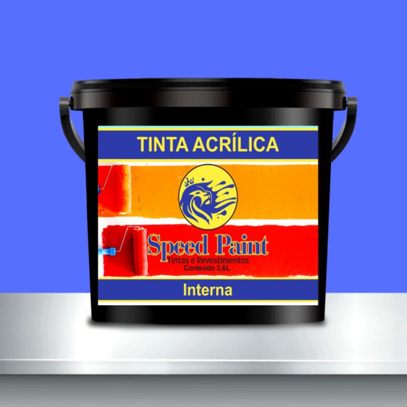 Tinta Acrílica Interna Cor Branca 6kg Speed Paint | Shopee Brasil