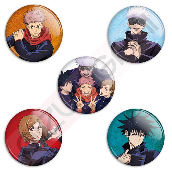 Bottons - Buttons - Botons - Jujutsu Kaisen - Variação 02 - Tam: 4,5cm ...
