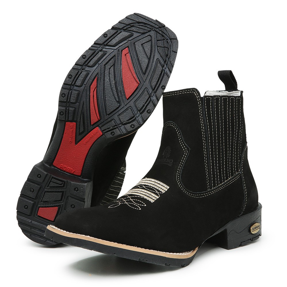 Bota montaria masculina cano 2024 curto