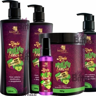 Kit Malemolência Hábito Cosméticos Com Reparador de Pontas
