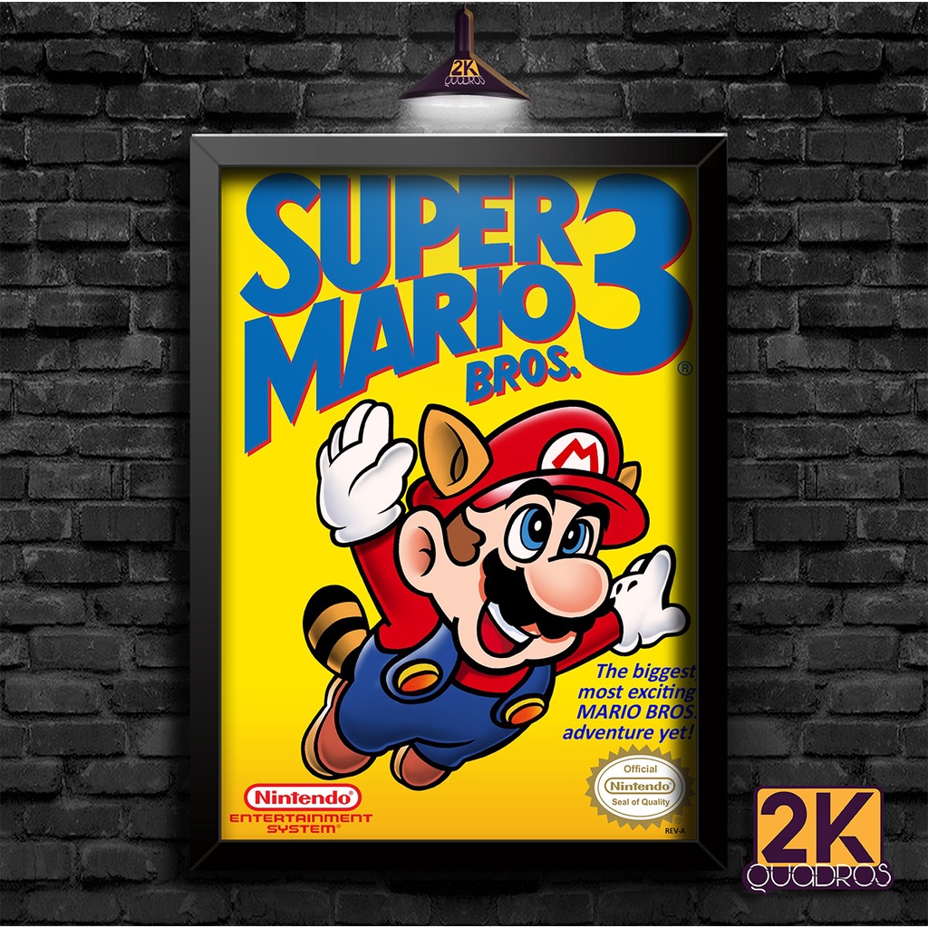 QUADRO DECORATIVO GEEK - MARIO BROSS - SUPER MARIO - GAME - VIDEO GAME -  GAMER - GEEKS - DESENHOS - QUADRO GRANDE - MAIS VENDIDOS - MELHORES -  LINDOS | Shopee Brasil