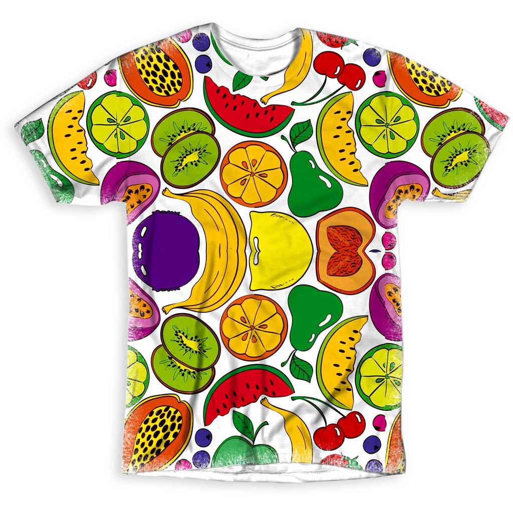 Camiseta Frutas Desenho