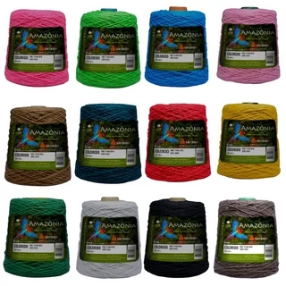 Barbante 6 Amazonia 400 metros Fio Macio Lindas Cores