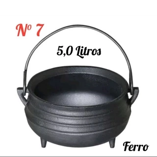 Caldeirão Tripé Ferro Fundido ( Caldos) Santana (Tamanhos apartir 1 Litro)