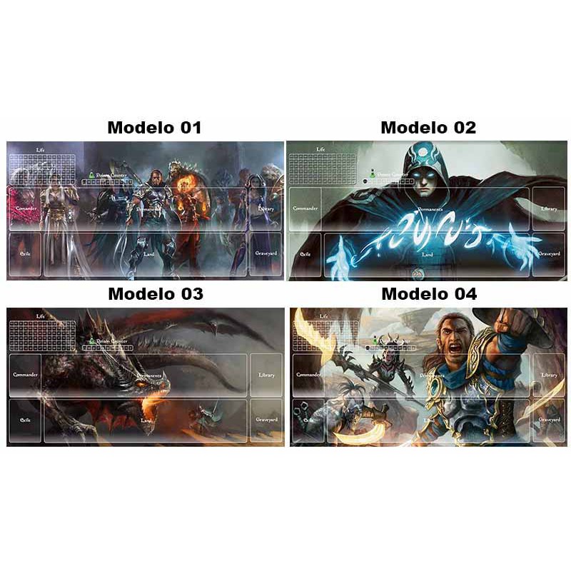 Playmat (campo De Batalha) Mtg Magic Planewalkers Jace Liliana Chandra