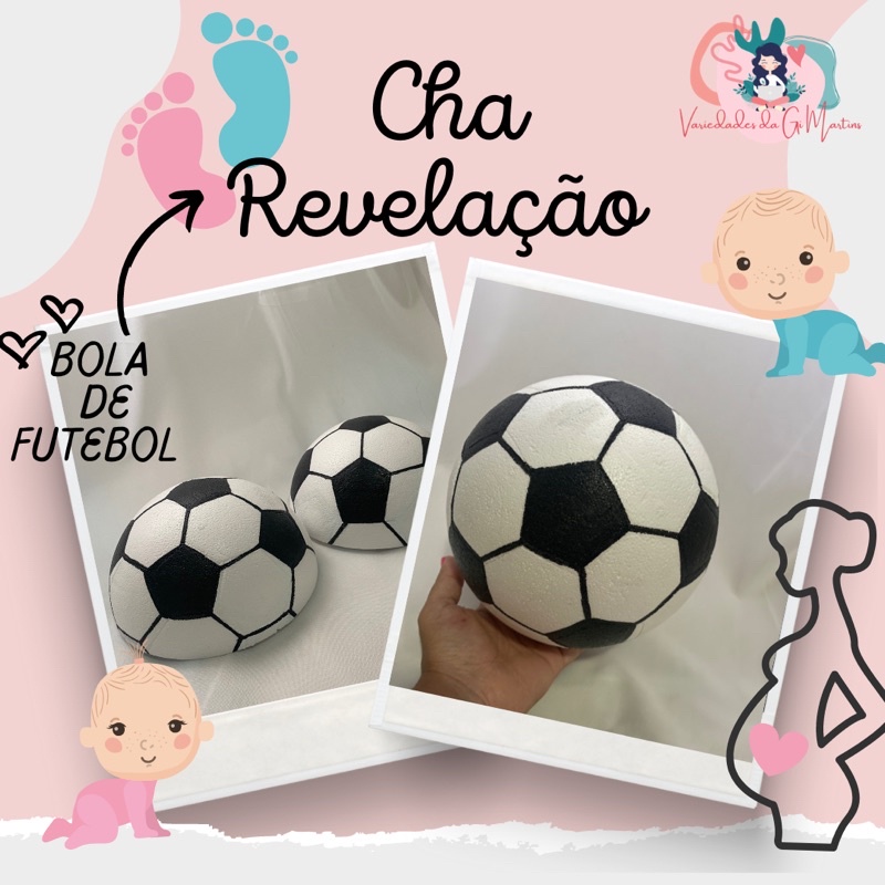 Bola de Futebol Para Ch Revela o