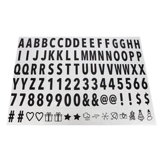 96 Letras Pretas Lightbox A4 Luminária Letreiro De Cinema em Oferta na Shopee
