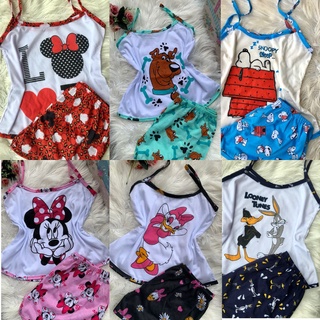 Kit 5 Baby Doll De Malha Adulto Estampado