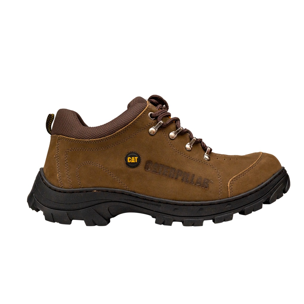 Bota Botina Coturno Masculino Caterpillar Impermeável Em Couro