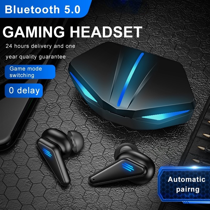 WB Fone de ouvido Bluetooth 5.1 In-ear sem fio Gamer Sentinel TWS