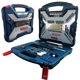 Estojo / Kit de Ferramentas com 100 Peças X-Line X100TiN BOSCH