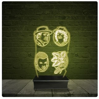 Led Luminária Acrílico Abajur - Stranger Things Série 20