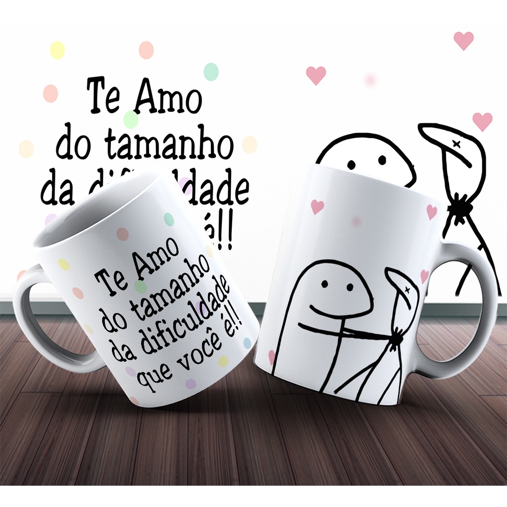 Canecas Cer Mica Personalizada Flork Frases Diversas Divertidas Shopee Brasil