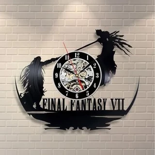 Final Fantasy 05 - Relógio Disco De Vinil Decoração