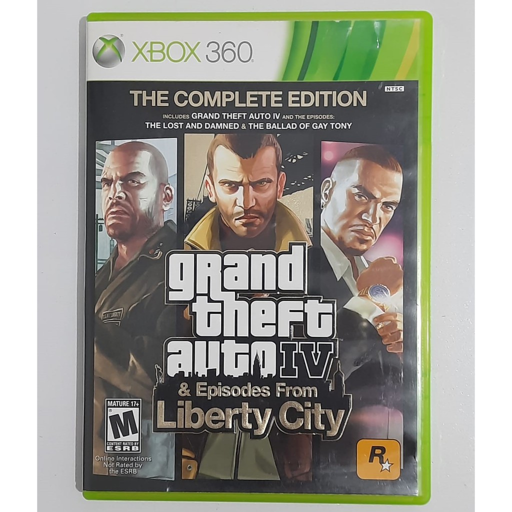 Jogo GTA Iv Complete Edition Xbox 360 Mídia Física Original