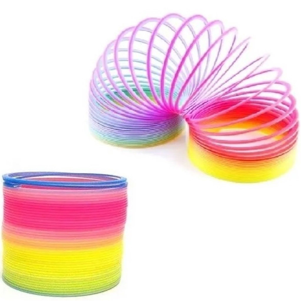 Brinquedo Mola Maluca Colorida Grande