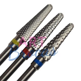 Broca de tungstênio cônica fina para nivelamento curvatura limpeza em unhas Wilson broca premium