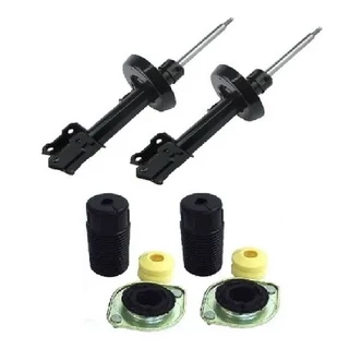 02 Amortecedores dianteiros + 02 Kits batentes Corsa Celta Classic Prisma