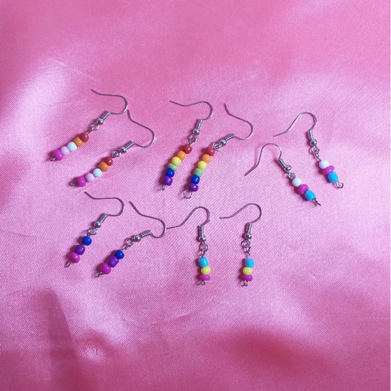 Brincos antialérgicos lgbt bi trans lésbica pan brinco simples unissex