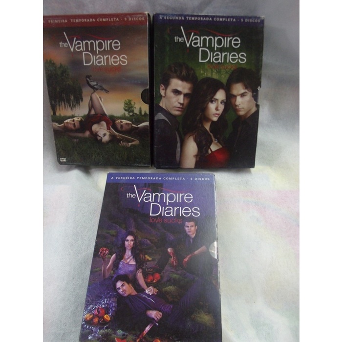 dvd the vampire diaries - love sucks - diários do vampiro - 4º temporada -  5 discos - originais