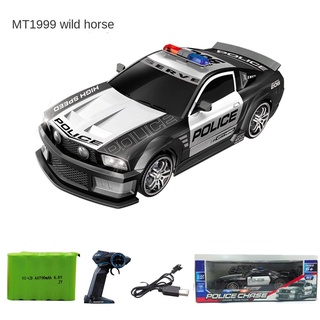 Controle Remoto De Longa Distância De 2,4 GHz, Escala 1:18, Robô De Carro  RC Para Crianças, Deformação De Um Botão, Carro De Brinquedo Da Polícia Com