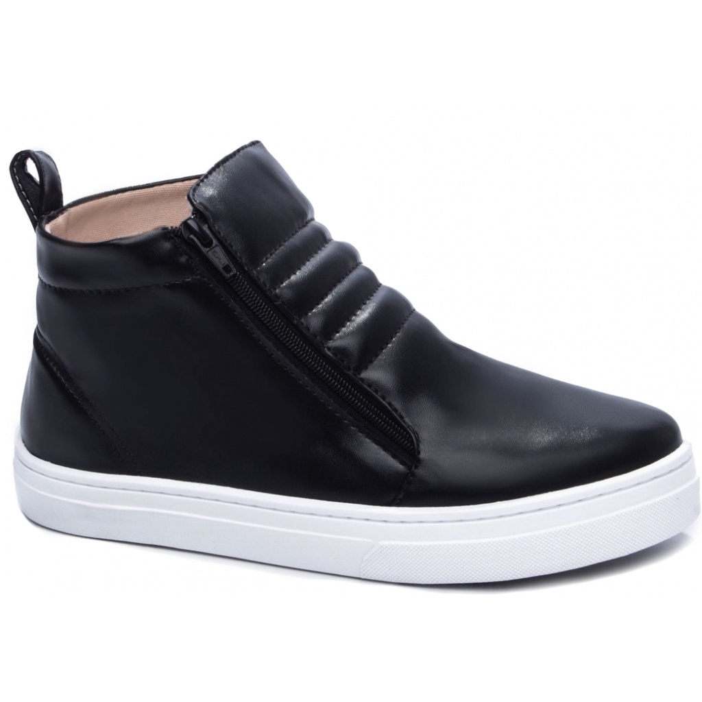 BOTA PRETA SEM SALTO CANO CURTO | Shopee Brasil
