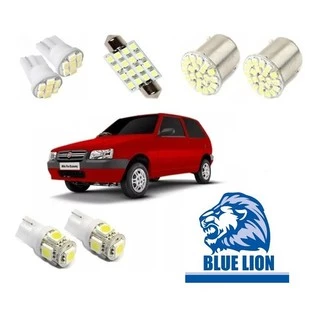 Kit Lampada Led Fiat Uno Mille Fire Way Luz Placa Ré Torpedo