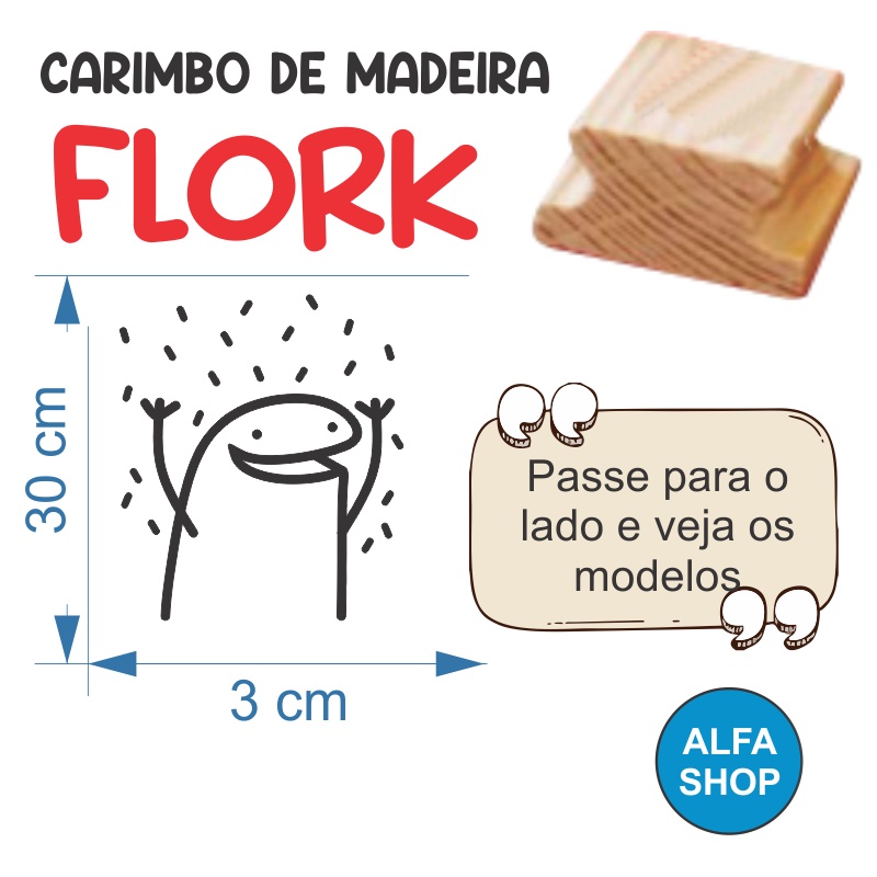 carimbo meme Flork para você mesmo fazer o meme (somente o