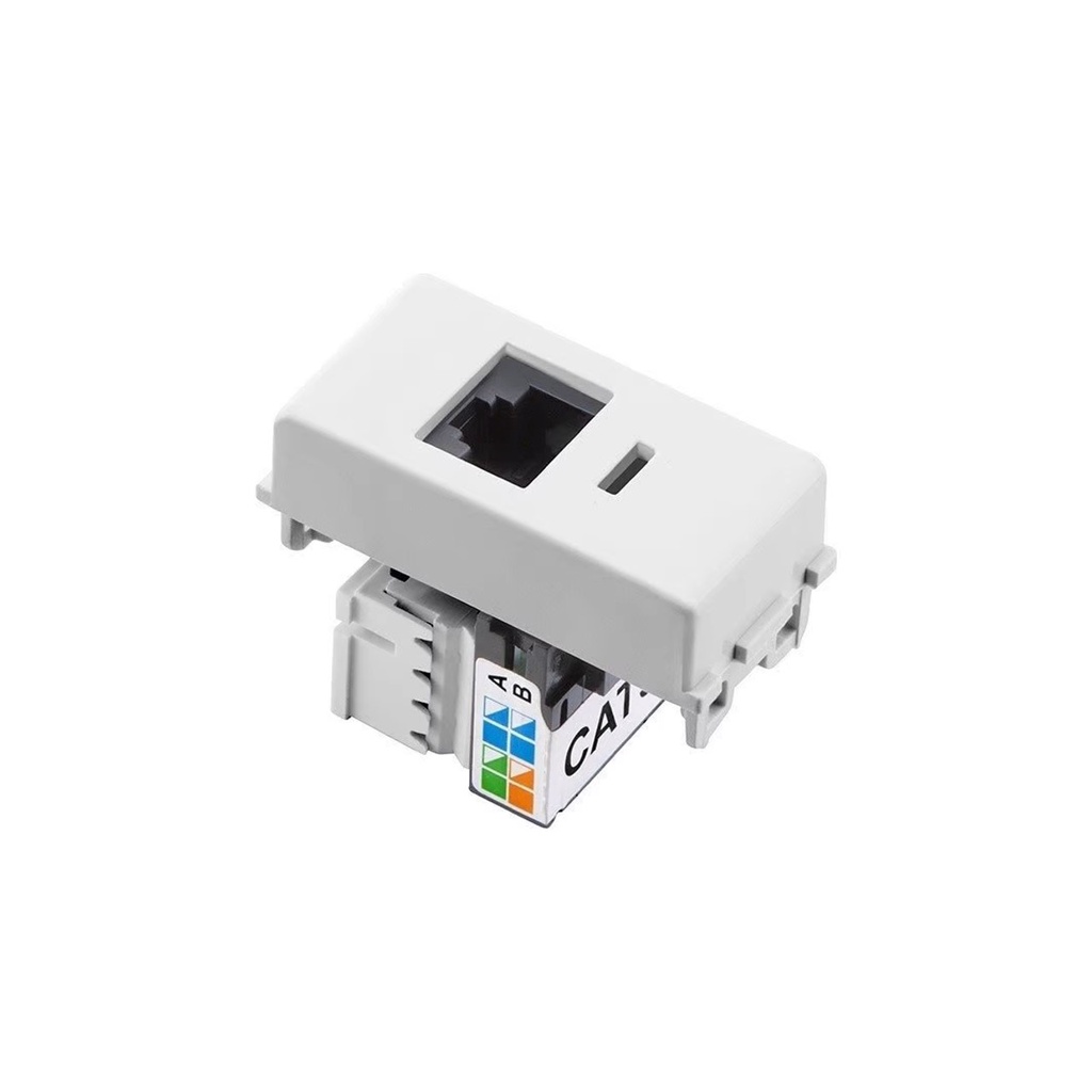 Piastra Frontale Ethernet CAT5e Singola RJ45 Presa A Muro Per - Foto 9