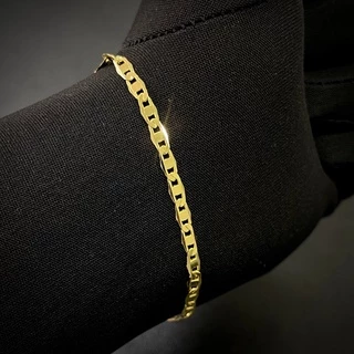 Pulseira Masculina Piastrine 3,6mm Fecho Gaveta 4,3g Banho de Ouro de Ouro 24k Pulseira Masculina Banhada em Oferta na Shopee