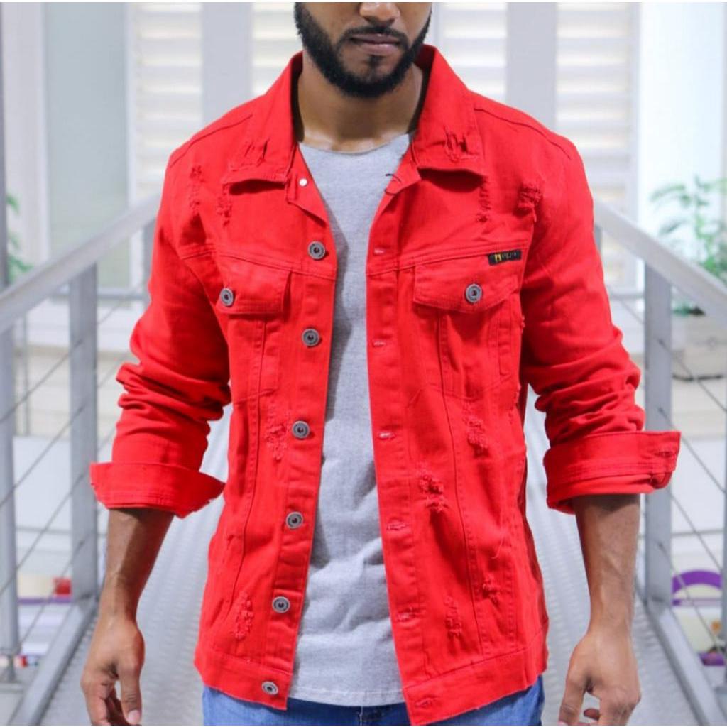 Casaco masculino sale vermelho