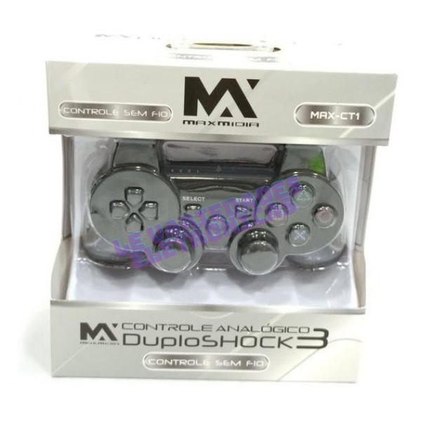 Controle para PlayStation 3 S/Fio MAX-CT1 - MaxMídia