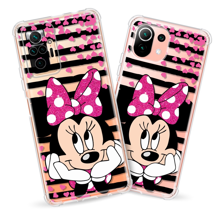 Capinha de Celular Dw63 Stitch Ohana Coração Desenho Feminina Para Xiaomi  Redmi Note Mi Poco 7 8 9 10 11 12 M3 M4 X3 X4 X5 Pro Lite