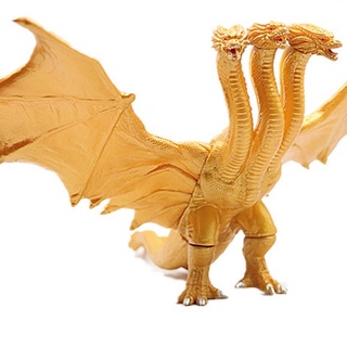 Godzilla King Kong Dinossauro De Três Cabeças De Réptil Dragão Biolandi Monstro Orangotango Figura Modelo De Brinquedo