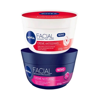 Kit Nivea Creme Antissinais 100g + Nivea Creme Noturno 100g