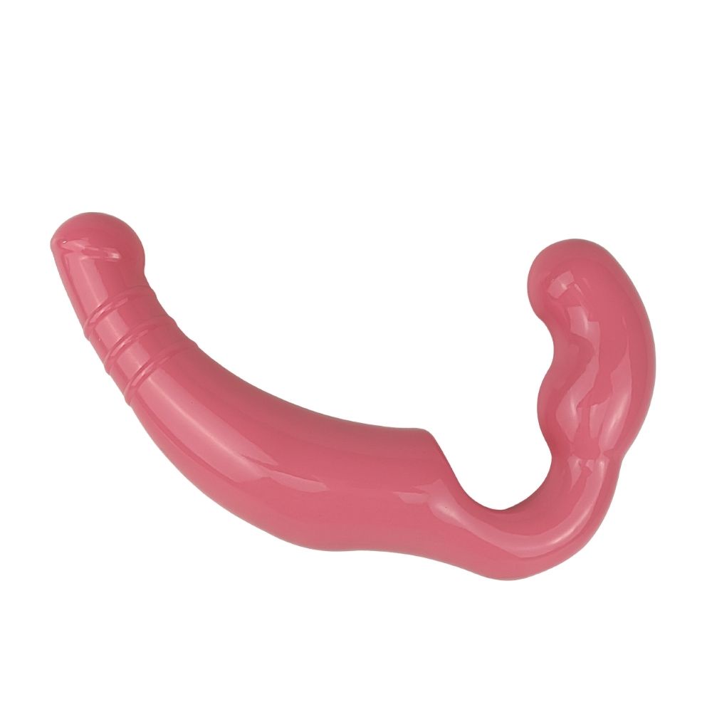 Pênis Duas Pontas Prótese Dupla Penetração Strap On sem Cinta Dildo Casal  Feminino 25 cm